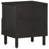 vidaXL Bedside Cabinet Black 40x33x46 cm Solid Wood Mango