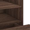 vidaXL Bedside Cabinet Brown Oak 45x50x50 cm Engineered Wood