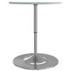 vidaXL Bar Table White 60x60x90 cm Engineered Wood and Chromed Steel