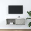 vidaXL TV Cabinet Concrete Grey 80x31x25.5 cm Engineered Wood
