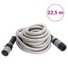 vidaXL Garden Hose with Spray Nozzle Silver 0.6" 22.5 m Stainless Steel