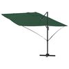 vidaXL Cantilever Roma Parasol Green and Black 352 x 251 x 260 cm