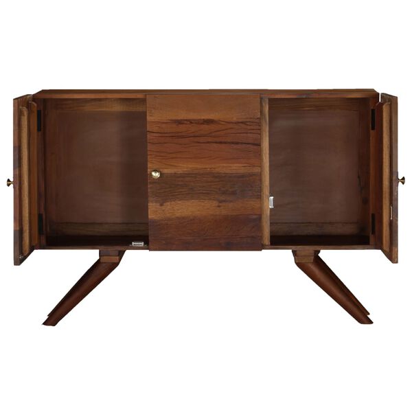vidaXL Sideboard Brown Solid Reclaimed Wood 110x30x75 cm