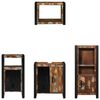 vidaXL Bathroom Furniture Set with Drawer 4 pcs Solid Reclaim Wood