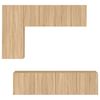 vidaXL 5 Piece TV Wall Units Sonoma Oak Engineered Wood