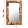 vidaXL Wall Mirror Solid Reclaimed Wood 60x90 cm