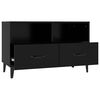 vidaXL TV Cabinet Black 80x36x50 cm Engineered Wood