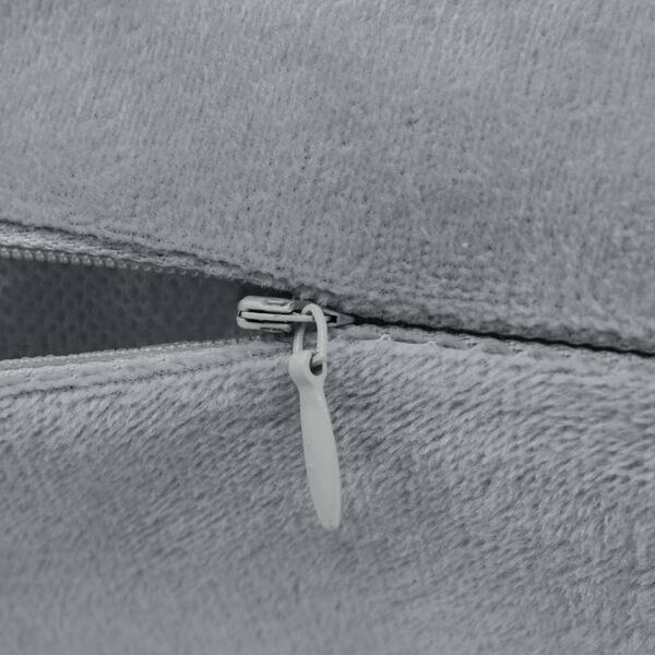 vidaXL Cushion Covers 4 pcs Velour 50x50 cm Grey