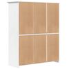 vidaXL Wardrobe BODO White 151.5x52x176.5 cm Solid Wood Pine