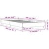 vidaXL Bed Frame without Mattress with LED Lights Sonoma Oak 90x200 cm