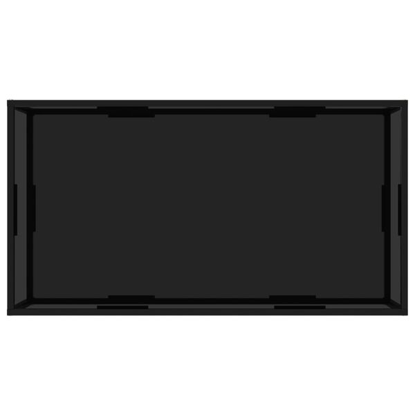 vidaXL Coffee Table Black 120x60x35 cm Tempered Glass