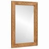 vidaXL Bathroom Mirror Rectangular Light Brown 50 x 2.5 x 70 cm