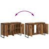 vidaXL Bathroom Furniture Set with Drawer Old Wood Engineered Wood