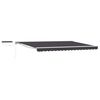 vidaXL Electric Retractable Awning White and Anthracite 4 x 2 m