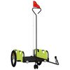 vidaXL Bike Trailer Green Oxford Fabric and Iron