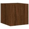vidaXL 6 Piece TV Wall Cabinets with LED Lights Brown Oak