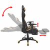 vidaXL Gaming Chair Gold 70 x 71 x 136 cm Artificial Leather