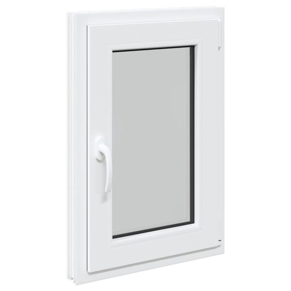 vidaXL Basement Window "RISOR" 50x75 cm Tilt&Turn DIN Right White