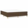 vidaXL Box Spring Bed Frame Dark Brown 180x200 cm Fabric