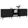 vidaXL TV Cabinet Black 150x30x50 cm Engineered Wood