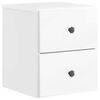 vidaXL Wall-Mounted Bedside Cabinet High Gloss White 34.5 x 33 x 40 cm