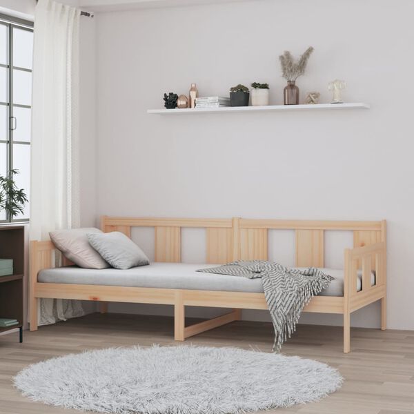 vidaXL Day Bed without Mattress Solid Wood Pine 90x190 cm Single