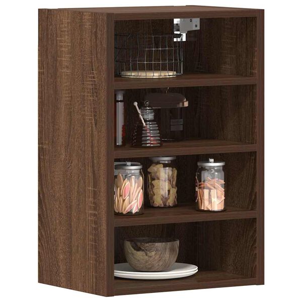 vidaXL Hanging Cabinet Riga Brown Oak 40x29.5x60 cm Engineered Wood