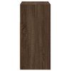 vidaXL Sideboard with LED Lights Brown Oak 80x35x75 cm