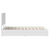 vidaXL Storage Bed with Headboard White 120 x 190 cm Engineered Wood