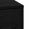 vidaXL Bedside Cabinet Black Oak 38 x 34 x 61 cm Engineered wood