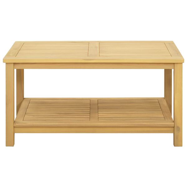 vidaXL Side Table Oil Natural 90 x 50 x 45 cm Solid Acacia Wood