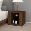 vidaXL Bedside Table Brown Oak 41x40x36 cm Engineered Wood