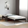 vidaXL Bed Frame without Mattress Black 75x190 cm Small Single