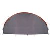 vidaXL Tunnel Tent with Roof Grey and Orange 700 x 590 x 215 cm