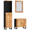 vidaXL 3 Piece Bathroom Furniture Set Solid Wood Acacia