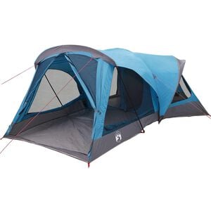 vidaXL Family Tent 14-Person Blue 185T Polyester with PU Coating
