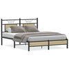 vidaXL Bed Frame without Mattress Sonoma Oak 140x200 cm Engineered Wood