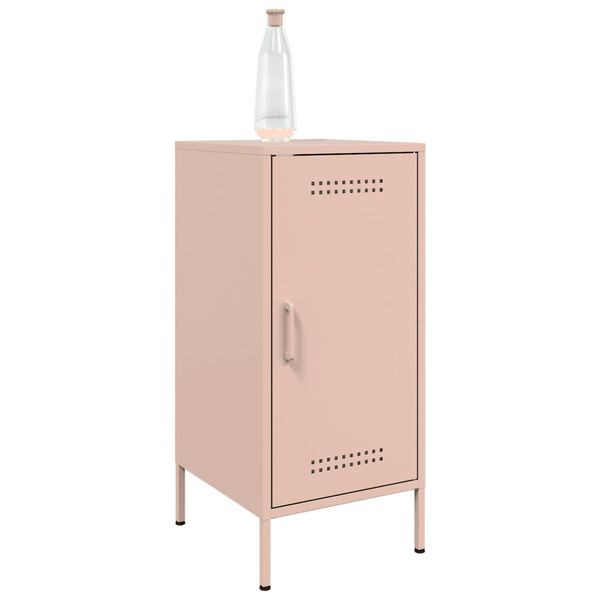 vidaXL Sideboards 2 pcs Pink 36x39x79 cm Steel