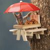 HI Squirrel Feeder with Umbrella Beige