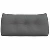 vidaXL Back Pillow Dark Grey 100 x 24 x 50 cm Fabric