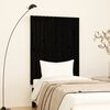 vidaXL Wall Headboard Black 82.5x3x110 cm Solid Wood Pine