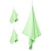 vidaXL Sports Towel Set 3 pcs Green Polyester and Polyamide