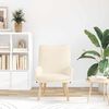 vidaXL Armchair Cream 63 x 67 x 94 cm Fabric
