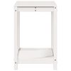 vidaXL Potting Table with Shelf White 82.5x50x75 cm Solid Wood Pine