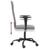 vidaXL Office Chair Light Grey Fabric