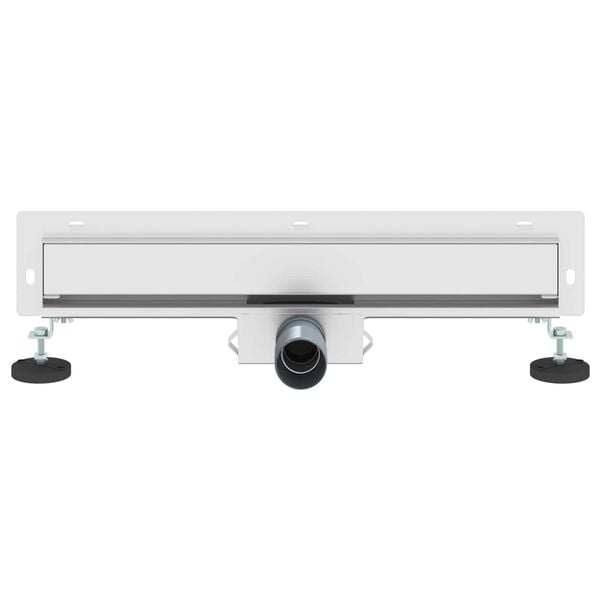 vidaXL Wall Mounted Shower Drain Silver 50 cm Stainless Steel 304