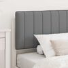 vidaXL Bed Frame with Upholstered Headboard Light Grey 90 x 190 cm