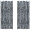 vidaXL Velvet Curtains 2 pcs Silver Grey 225 x 140 cm Velvet