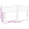 vidaXL Headboard Gloss White 200 cm Engineered wood