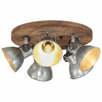 vidaXL Ceiling Lamp 25 W Vintage Silver 50x50x25 cm E27